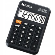Eleven kalkulator kieszonkowy 8-pozycyjny czarny LC110NR