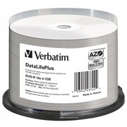 Płyty Verbatim DVD-R - 4.7 GB - AZO - x16 - 50szt - Do nadruku atramentowego