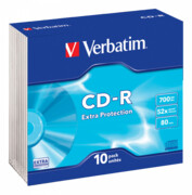 Płyty Verbatim CD-R Extra Protection 700MB 52x SLIM - 10 Pack