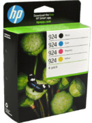 Zestaw tuszy HP 924 / 6C3Z1NE CMYK do drukarek (Oryginalny) -4 Pak