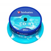 Płyty Verbatim CD-R 700MB 52x Extra Protection - Cake Box - 25 szt.