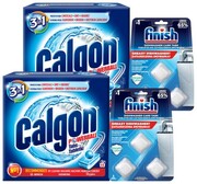 Finish + Calgon mega zestaw do czyszczenia pralki i zmywarki