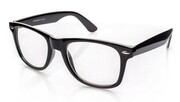 Okulary zerówki kujonki nerdy czarne