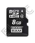 Karta pamięci microSDHC 8GB Class 4 + adapter SD R10 GOODRAM (TF Transflash) SDU8GHCAGRR10 GOODRAM