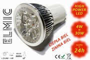 Żarówka reflektor LED POWER XH S 04 4W 230V GU10 30st. 3000K Ciepła Biel ELMIC przeźroczysta ELMIC