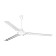 Wentylator sufitowy przemysłowy biały 140 cm 80W – 5 prędkości i przełącznik ścienny Eurolamp