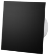 Komplet Wentylator dRim 125 DTS Panel Szklany Czarny Mat airRoxy