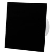 Komplet Wentylator dRim 125 TS Panel Szklany Czarny Połysk airRoxy