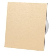 Komplet Wentylator dRim 125 TS Panel Aluminium Szczotkowane Złoto airRoxy