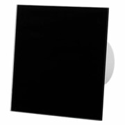 Komplet Wentylator dRim 100 HS Panel Szklany Czarny Połysk airRoxy