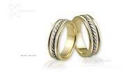 Obrączki ślubne - wzór Au-033