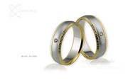 Obrączki ślubne - wzór Au-449