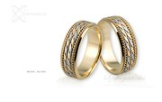 Obrączki ślubne - wzór Au-041
