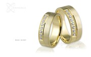Obrączki ślubne - wzór Au-697