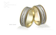 Obrączki ślubne - wzór Au-067