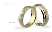 Obrączki ślubne - wzór Au-516