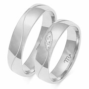 Obrączki ślubne z białego złota Złoty Skorpion O114