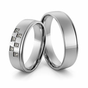 Obrączki srebrne z cyrkoniami swarovski - wzór Ag-391