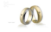 Obrączki ślubne - wzór Au-097