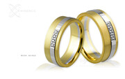 Obrączki ślubne - wzór Au-622
