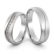 Obrączki srebrne z cyrkoniami swarovski - wzór Ag-438