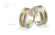 Obrączki ślubne - wzór Au-080