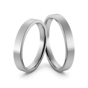 Obrączki ślubne palladowe klasyczne płaskie 3 mm - Pd-2