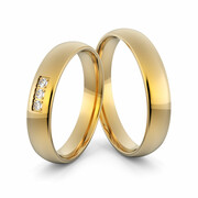 Obrączki ślubne klasyczne zaokrąglone 4 mm