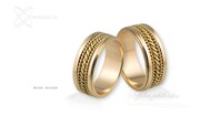 Obrączki ślubne - wzór Au-028
