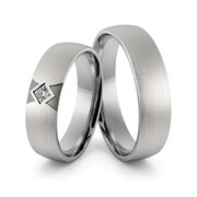 Obrączki srebrne z cyrkonią swarovski - wzór Ag-349