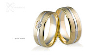 Obrączki ślubne - wzór Au-856