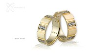 Obrączki ślubne - wzór Au-481