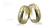 Obrączki ślubne - wzór Au-636