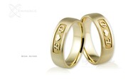 Obrączki ślubne - wzór Au-544