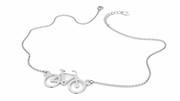 Naszyjnik srebrny z rowerem