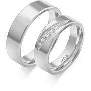 Obrączki ślubne z brylantami Złoty Skorpion – C109