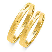 Obrączki ślubne Złoty Skorpion – wzór O37