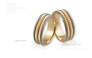 Obrączki ślubne - wzór Au-017