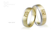 Obrączki ślubne - wzór Au-737
