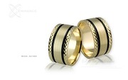 Obrączki ślubne - wzór Au-384