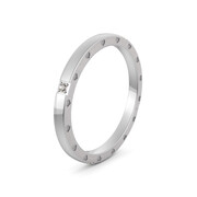 Pierścionek obrączkowy srebrny - Ag-580