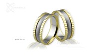 Obrączki ślubne - wzór Au-421