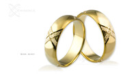 Obrączki ślubne - wzór Au-611