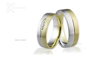 Obrączki ślubne - wzór Au-807