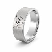 Obrączka srebrna sowa - wzór Ag-386