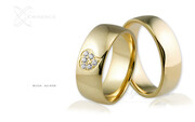 Obrączki ślubne - wzór Au-658
