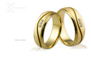 Obrączki ślubne - wzór Au-621