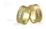 Obrączki ślubne - wzór Au-571