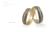 Obrączki ślubne - wzór Au-046