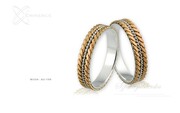 Obrączki ślubne - wzór Au-156
